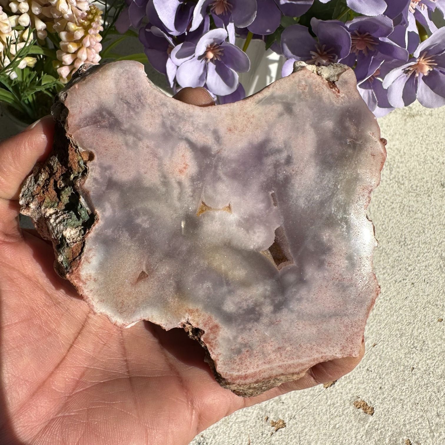 Pink Amethyst - Slice - 14 Pink Amethyst - Slice - 14